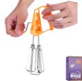 Online Karachi Cycle Hand Beater and Egg Whisk Steel Mixer With Stainless Steel Handle Milk Egg Juice Solution Beater Blender. 