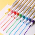 12/24 Colors Acrylic Paint Marker Pen Set for Crafts Fabric Canvas Glass Paper for Students DIY Drawing. 