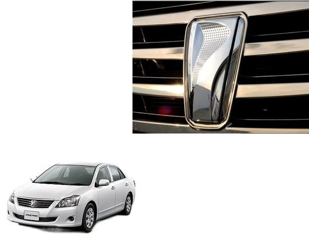 Toyota Premio Front Logo with Full Tape Chrome Plastic Materiel Monograms for Premio Emblems