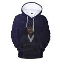 Rapper Lil Tjay 3D Printed Hoodies Mens Casual Pullover Streetwear Sweatshirt Tracksuit Oversized Hooded Clothes Cool Black Coat. 