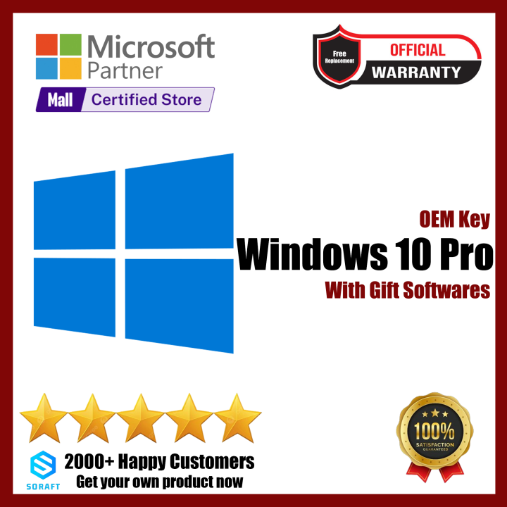 Windows 10 Pro OEM Key Official Lifetime Activation | Daraz.pk