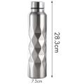 1000Ml Single-Wall Stainless Steel Water Bottle Gym Sport Bottles. 