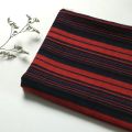 Ethnic Style Orange Red Blue Wide and Narrow Striped Thin Cotton Linen Dress Pants Han Clothes Handmade Fabric. 