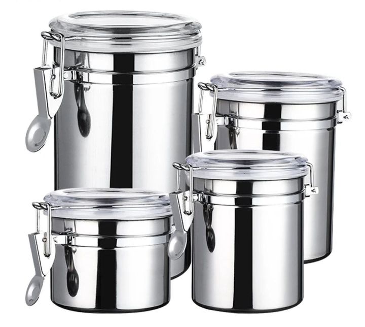 4%20Air%20Tight%20Stainless-Steel%20Canister%20Set%20%7C%204Piece%20Stainless%20Steel%20Airtight%20Food%20Storage%20Canister%20Set%20with%20Clear%20Lid%20Cover%20Canister%20Sets%20for%20Kitchen%20Counter%20for%20Sugar,%20Flour,%20Tea,%20Candy,%20Cookie,%20Spice,%20Storage%20Canister%20Set%20-%20Image%202