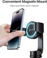Andobil Magstick iPhone Tripod Mount, Auto Clamping Magnetic Tripod Holder 360 Rotation,1/4" Screw Hole Tripod Adapter with MagSafe. 