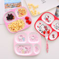 Cartoon Anime Kittys Pikachu Doraemon Frozen Melody Thick and Cute Fall Resistant Division Dinner Plate Kids Toy Holiday Gifts. 