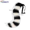 Fake Cat Tail Soft Plush Fox Tail for Cosplay Parties Adjustable Waistband Fuzzy Colorful Perfect for Dance Performances Costumes Cosplay Fake Fox Tail. 
