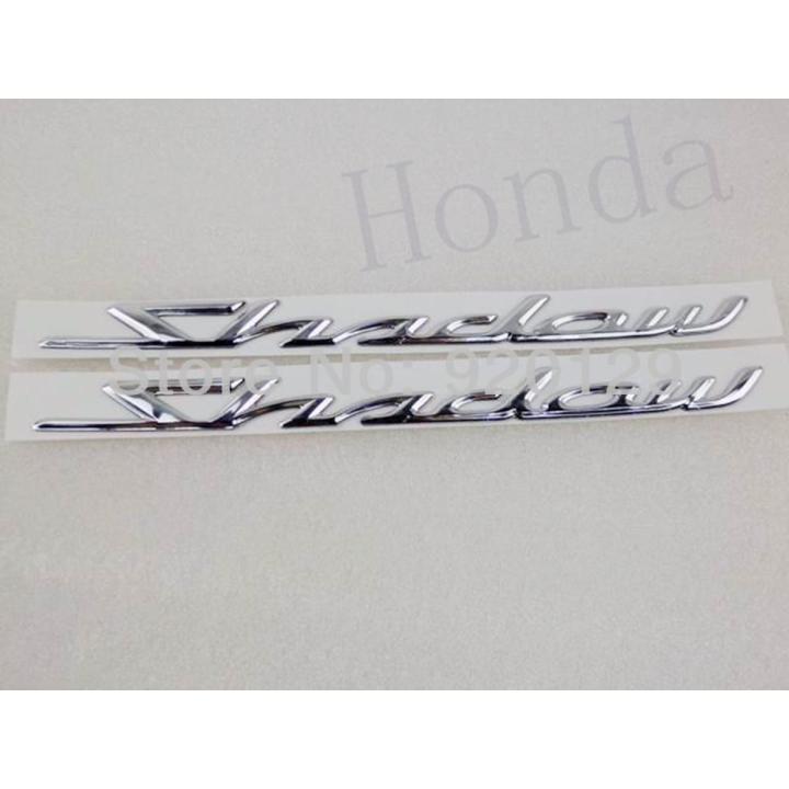 【Universal Car Parts Store】Chrome 3D Gas Tank Pad Decal Stickers Moto Decals For Honda Shadow Spirit Sabre Aero ACE VT750