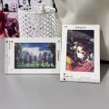 New Creative Demon Slayer Cards Tanjirou Kochou Shinobu Grating Card Cartoon Akaza Grating Bookmark Anime Merchandise. 