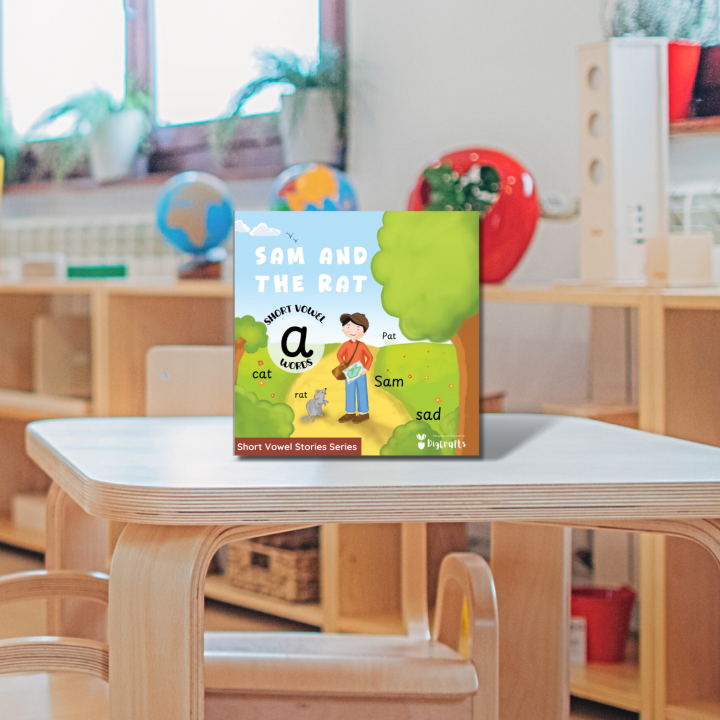Storybook:%20Sam%20and%20the%20Rat%20%20(short%20vowel%20'a')%20-%20Budget-Friendly%20Misprint%20Stock%20-%20Image%202
