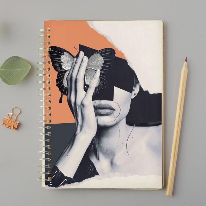 Girl-A4 & A5 Spiral Notebook with Plastic Sheet