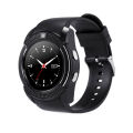 V8 Men Women Smart Watch Sleeping Monitoring Pedometer With 1.22 Inch Round Screen HD Camera Fitness Watch. 