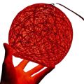 One ball string light indoor decoration yarn globe Multicolor Large Suspension lamp rattan ceiling light Round hanging DAAZLED. 