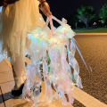 Jellyfish Light Mesh Atmosphere Jellyfish Lamp String With Battery Portable Flower Lamp Home Bedroom Decoration Hang Night Light 1Pcs. 