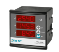 TENSE DJ-A96T THREE PHASE DIGITAL AC AMMETER PANEL METER. 