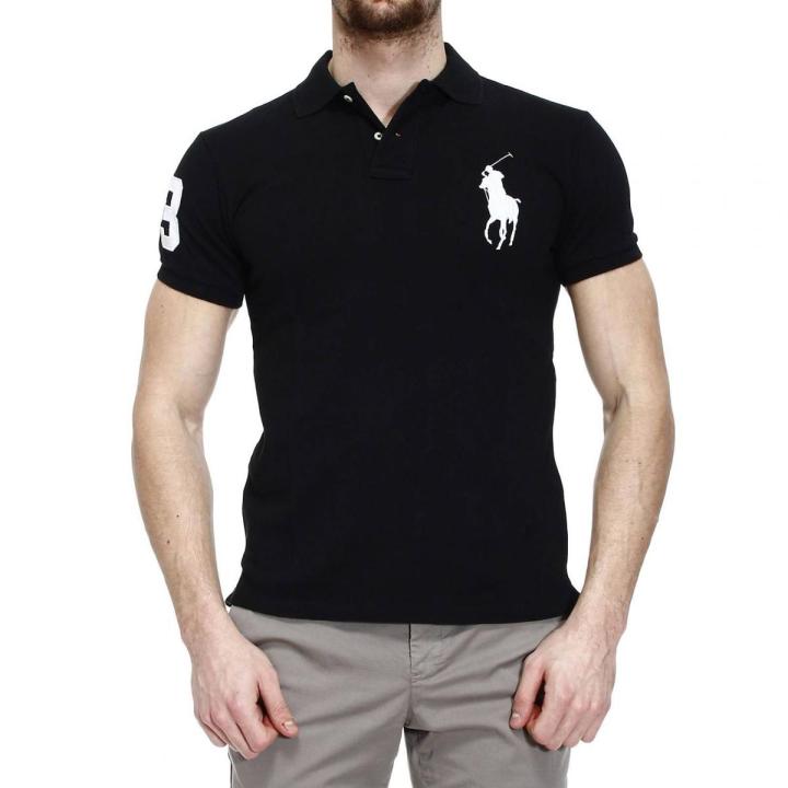 Basic Polo Shirt For Men - Black