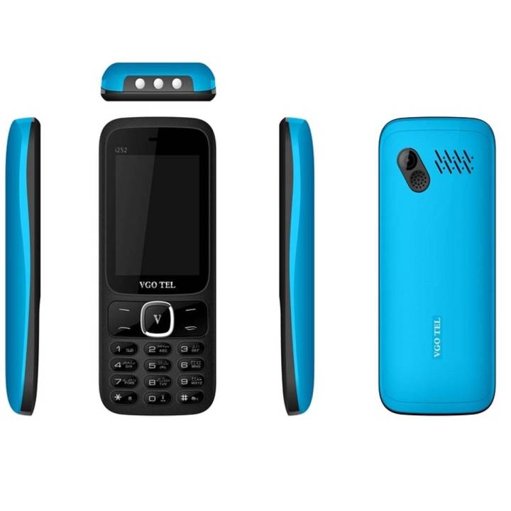VGO TEL i252 - 2.4″ QVGA Display -  3000mAh Battery - Dual Sim Standby - Open FM Radio - Magic Voice - Auto Call Recorder - Camera - Expandable Memory Upto 32GB - MP3 Player -  Box Pack  - 1 Year Warranty