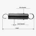 1pcs Open Tension spring Expansion Springs Extension Tension Spring Wire Diameter 2.0mm Spring Diameter 10mm-22mm. 