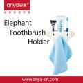 Tooth Paste  Tooth brush  Napkin holder Cute Elephant Suction Toothbrush Holder Tooth Brush holder organizer. 