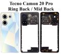 Tecno Camon 20 Pro Ring Back Replacement or Mid Back with Buttons and Camera Lens , Tecno Camon 20 Pro Ring Back / Mid Back Replacement. 