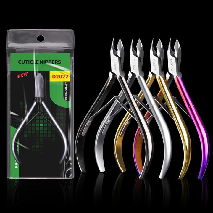 Stainless Steel Cuticle Nipper Professional Remover Scissors Finger Care Manicure Nail Clipper Dead Skin Tools safe portable NiceEstore