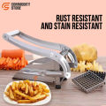 Potato Chips Cutter, Stainless Steel Chips Making Machine, French Fries Potato Chipper Machine, Stainless Steel Slicer Chopper, Vegetables Cucumber Carrot Onion in Silver, Potato Chipper French Fries Cutter for Kitchen – Commodity Store. 