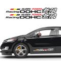 Racing Dohc Sticker for Car Side Door. 