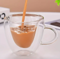 250ml Creative Heart Shape Design Double Layer Heart Cup with Handle Milk Cup Tea and Coffee Mugs for Lovers Coffee Afternoon Tea. 
