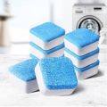 Cleaning Tool Washing Machine Cleaner Descaler 12 Pcs - Deep Cleaning Tablets For HE Front Loader & Top Load Washer, Clean Inside Drum And Laundry Tub Seal. 