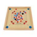 Wooden Carrom Board Game– Indoor Family & Kids Carrom Set, Smooth Surface, Compact & Durable, Easy-to-Carry, Beginner-Friendly Small Size Board for Fun Play. 