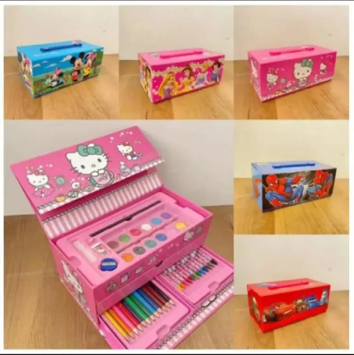 Art%20Set%20-%20Coloring%20Kit%20For%20Girls%20&%20Boys%2054%20Pcs%20Pack%20(%20Random%20Colours)%20-%20Image%202
