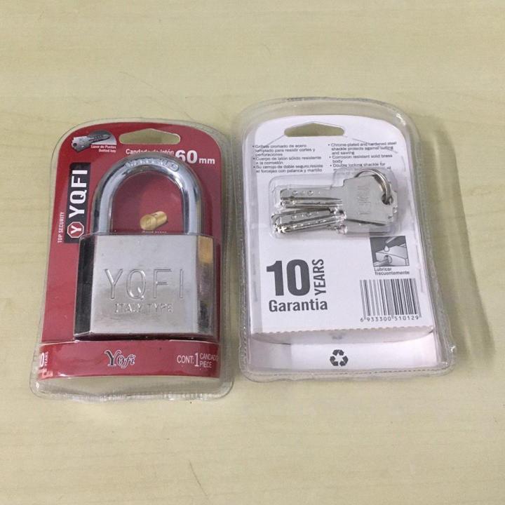 60mm Heavy Duty Cast Iron Padlock Door Lock Waterproof Keyed Anti Rust ...