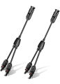 MC4 Y Branch Connector For Solar Plates | 1 Pair Of Y Connector | MC4 Y Connector For Solar Pannel 2 To 1. 