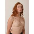 visage Hot beige Seamless Net Skin Bra Women Lingerie Set Ultra thin C D Cup Underwear Bow Brassiere skin jali. 