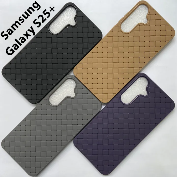 Samsung Galaxy S25 Plus – Premium Woven Back Cover | Silicone Phone ...