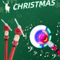 Flashing Windmill Handheld Santa Appearance Spinning Windmill LED Light Up Toy. 