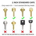 Multi-color Key covers Decorative Hollow Keyring House key accessories Rubber Locks cap Rubber key chain for Key organization Home decoration Key identification Keychain personalization Gift for. 