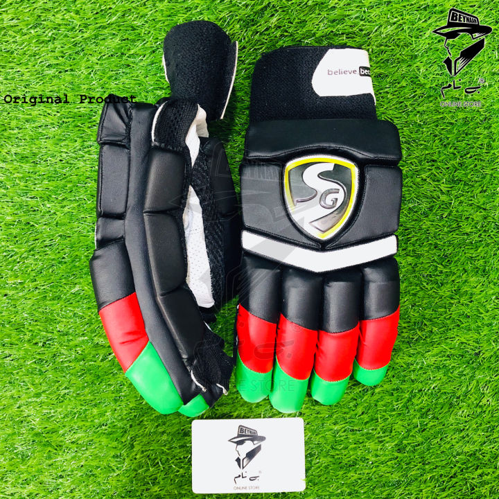 SG Test Balck Multi batting gloves High Quality Cricket Batting Gloves