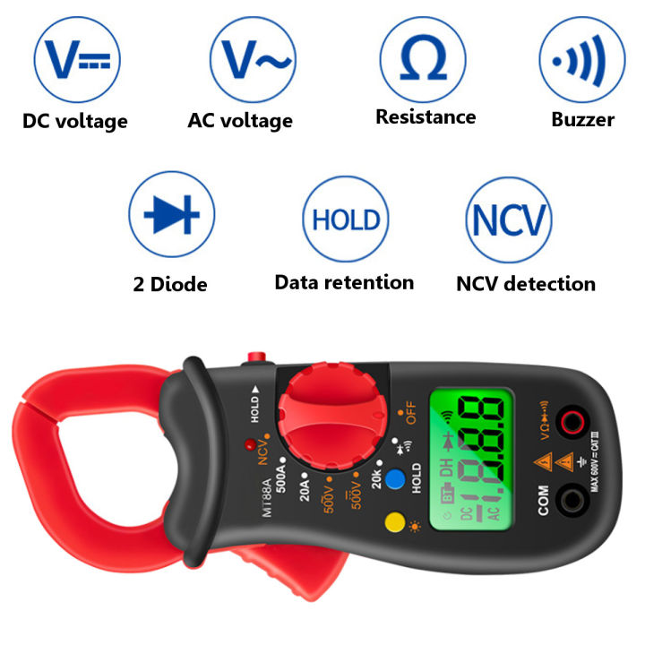 your helper Mini clamp meter Digital AC DC Voltage Current Hold ...
