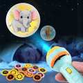 A3 Flashlight Projector Torch Lamp Toy Cute Cartoon Creativity Toy. 