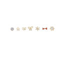 S925 silver needle Douyin with super flash zircon small stud earrings instide simple and fashionable earrings ear set series. 
