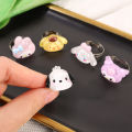 Cartoon Sanrio Kuromi Pochacco Openning Adjustable Ring Cute Jewellery  Birthday Gift Men and Women. 