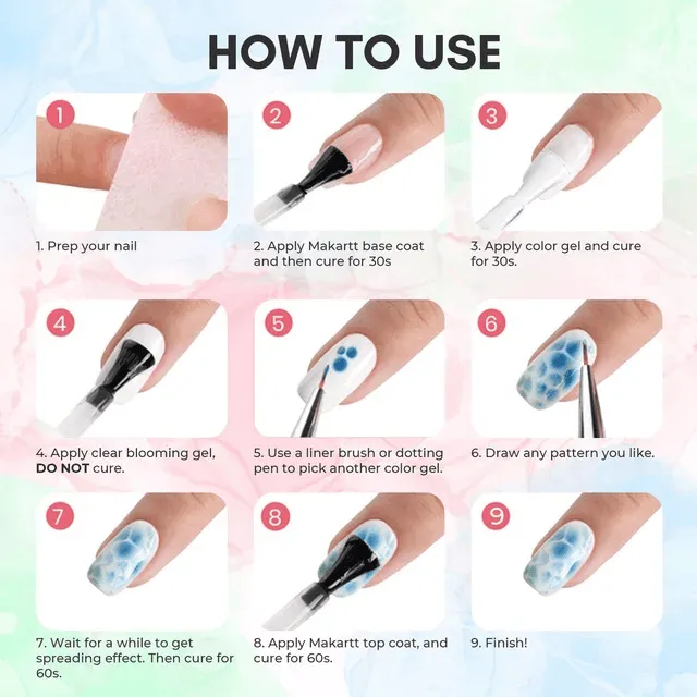 KWEEN%20Clear%20Blooming%20Gel%20Nail%20Polish%20Nail%20Painting%20Blooming%20Gel%20Polish%20Flower%20Marble%20Effect%20Nail%20Art%20Soak%20Off%20UV%20Gel%20Manicure%20-%20Image%202