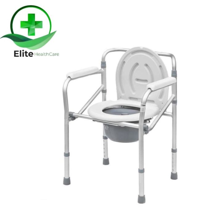 Imported Light weight Aluminium Toilet Commode Chair Washroom Chair
