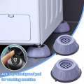 4pcs Universal Anti Vibration Feet Pads for Washing Machine, Shock and Noise Cancelling, Refrigerator Base Fixed, Anti Slip Furniture Pads. 