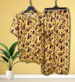 Pink Love Heart Printed Design Full Sleeves Round Neck Night Suit For Girls Womens Ladies (SN-06). 