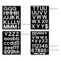 8 Sheets Self-Adhesive Vinyl Letters Numbers Kit, for Mailbox,Signs. 