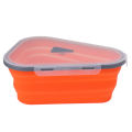 Leftover Pizza Slice Container Dishwasher Safe Pizza Storage Container Adjustable with 5 Microwaveable Trays for Kitchen. 