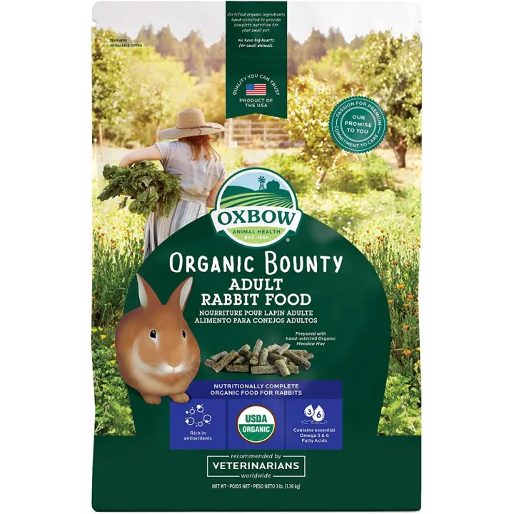 Oxbow Animal Health Organic Bounty Adult Rabbit Food - All Natural ...