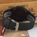 REDFIRE Minimalist Black Analog Display Round Wood Dial Wristwatch Men Genuine Leather Casual Wristwatch Natural Wood Watch. 